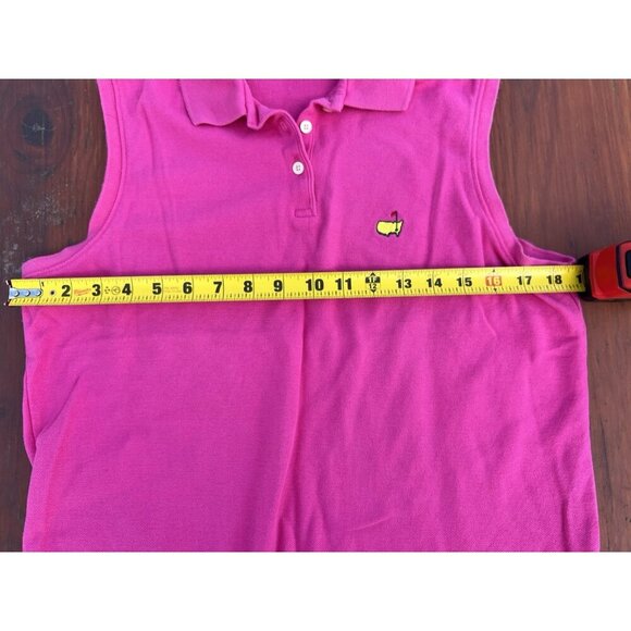 Vintage 90s Masters Collection sleeveless pink polo golf shirt L classic preppy - Picture 6 of 7
